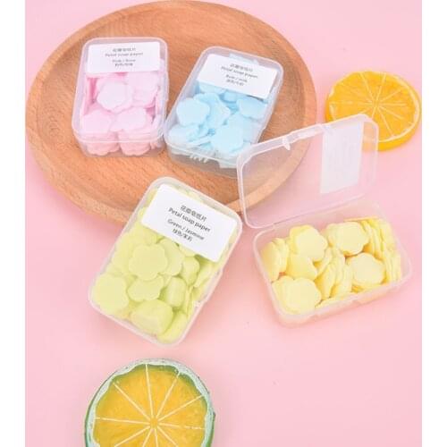 1000pcs Paper Cleaning Soaps Portable Hand Wash Soap Papers Scented Slice Washing Hand Bath Travel Scented Foaming Small Soap