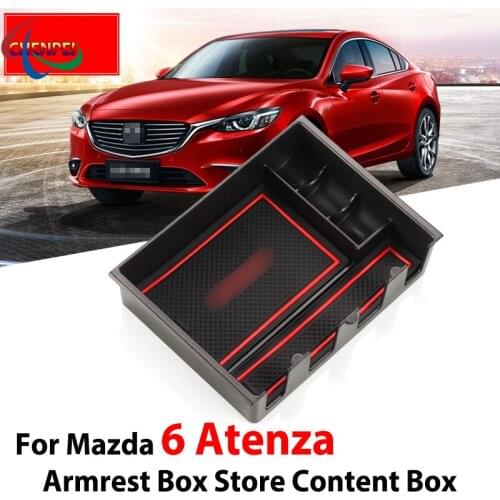 For Mazda Atenza Armrest Box Storage Box Modified Central Storage Box Compartment Box Decoration Car Accessories