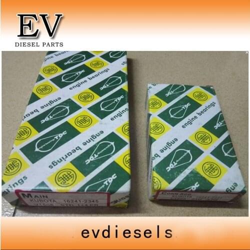 Engine bearing 4D87 V1505 V1505T main crankshaft bearing and con rod bearing for For kubota KX71H excavator