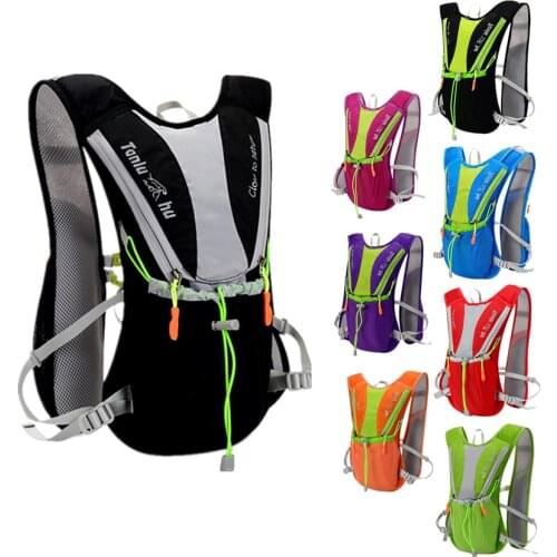 Outdoor Ultralight Cycling Backpack Waterproof Reflective Marathon Running Backpack Comfortable Breathable Off-road Backpack