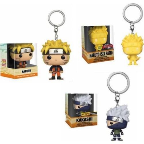 Six Path kakashi keychain for Naruto Vinyl Action Figures Collection Model Children Toys