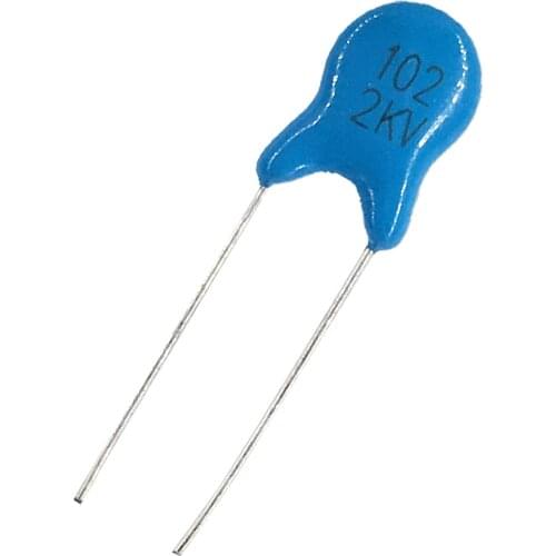 100 pcs 1nF 102 2KV High voltage Ceramic Capacitor Assorted kit Assortment Set 1nF 102 2KV