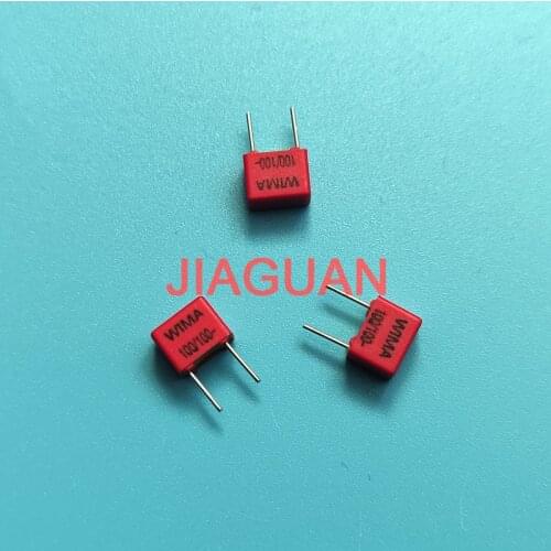 10PCS NEW WIMA FKP2 100pF/100V P5MM 0.1nf 100pf audio film capacitor fkp 2 series 100pF/100p/n1/101 100V 101/100v 0.1nF/100V