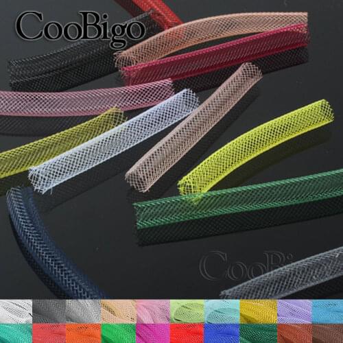10 Yards Width 8mm Colorful Mesh Plain Tubular Crin DIY Craft Supplies Making Jewelry Necklace Bracelet Hairpin Accessories