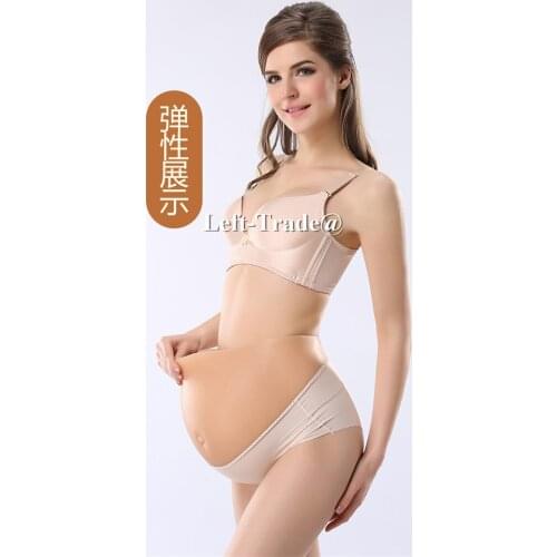 2~4 months fake pregnant jelly belly silicone belly for crossdresser drag queen use wholesale drop shipping