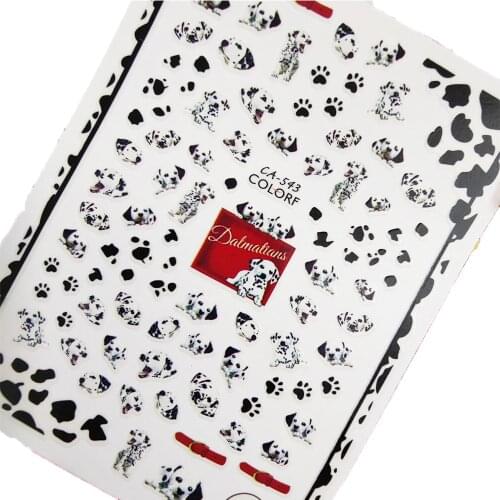 Cute Panda Dog 3D Nail stickers Art Sliders Peel Off Nail Decoraciones Sticker Foil Self adhesive Design Manicure Accessories