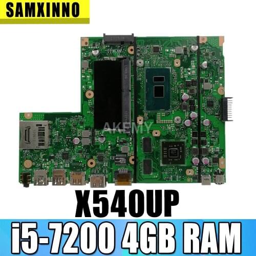 Akemy X540UP laptop Motherboard X540UP X540U A540U R504U Mainboard i5-7200 4GB RAM X540UP