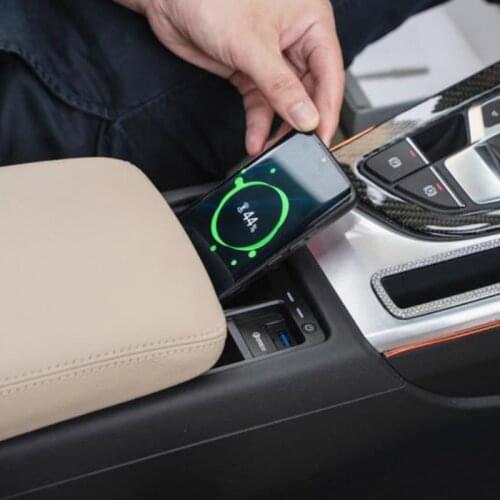 15W car QI wireless charging phone charger fast charging case phone holder accessories for Audi A4 B9 A5 S4 RS4 S5 RS5