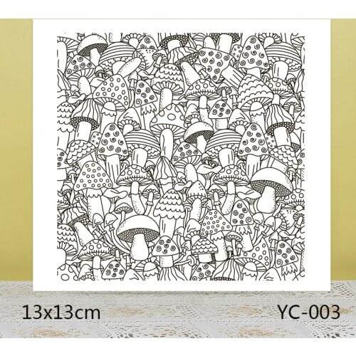 AZSG Mushroom forest Clear Stamps/Seals For scrapbooking DIY Card Making/Album Silicone Decoration crafts