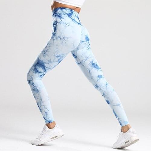 Tie dye Seamless Yoga Pants For Women Fitness Dream Leggings Push up Gym Tights arise Scrunch Leggings Workout Dream Leggings