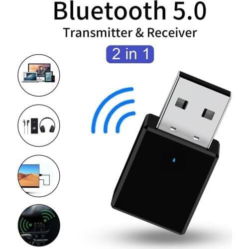 Bluetooth 5.0 Receiver Transmitter 2 In 1 RX TX USB Car Kit Stereo Music 3.5mm AUX Audio Wireless Handsfree Adapter Headphone