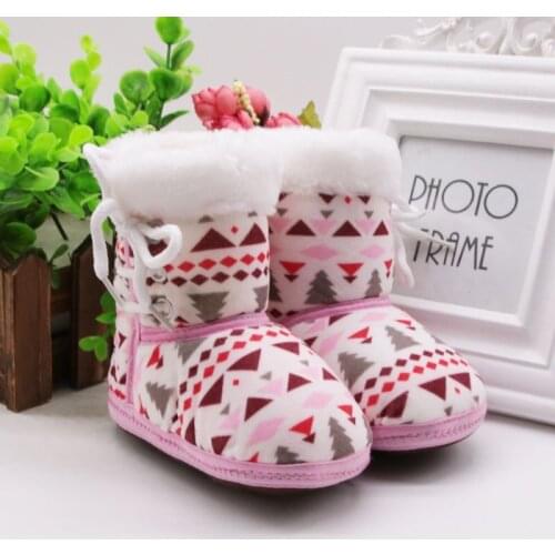 Newborn Baby Infant Children Winter Warm Baby Kids Boots Slip On Bootie Infant Toddler Girls Boys Soft Bottom Prewalker Shoes