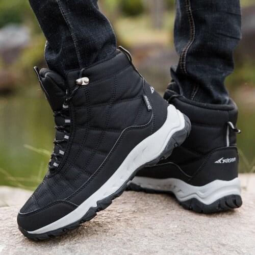 Boots Mens Winter Antiskid Mens High Top Short Boots Outdoor Shoes Botas Chaussure Homme