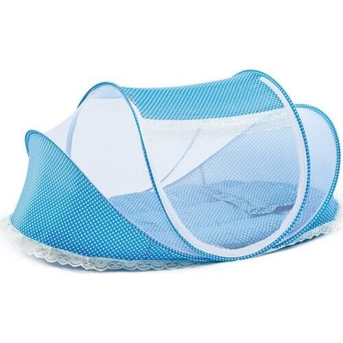 Baby Bed Cunas Baby Crib Spring Summer 0-4 Years Portable Baby Cots Foldable Crib Net Newborn Travel Bed Baby Cradle 105X63X58cm