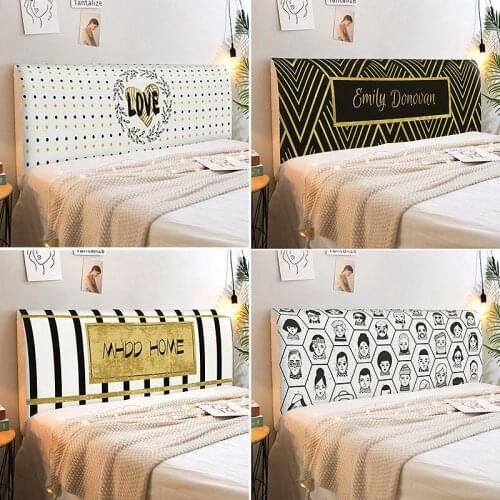 Elastic Headboard Cover All-inclusive Bed Head Cover Breathable Bed Head Back Protection Soft Bedspread Dust Cover Home Decor