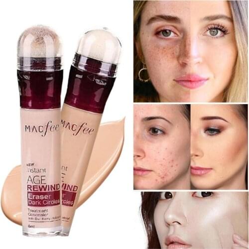 6 Color Eye Concealer Pen Makeup Base Full Cover Concealer Stick Eraser Dark Circles Treatment Waterproof Make Up Cosmetic TSLM1