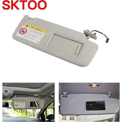 SKTOO For Volkswagen Golf MK7 2014 2015 2016 2017 Grey anti-glare car interior sun visor