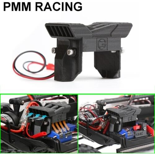 ESC radiator cooling fan Heat sink bracket For 1/10 RC Crawler Car Traxxas TRX4 Defender G500 Trx6 G63 Upgrade parts