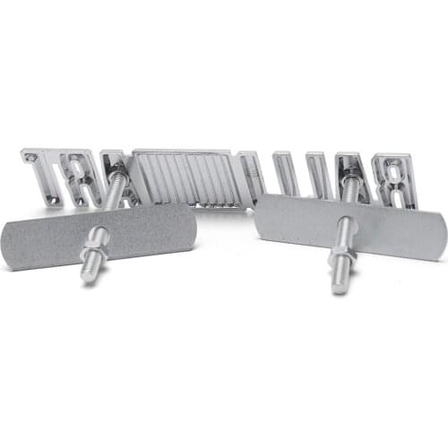 10pcs Ralliart Grille Rear Trunk Metal Emblem Sticker for MITSUBISHI Outlander Lioncel Lancer Car Decals Styling Accessories