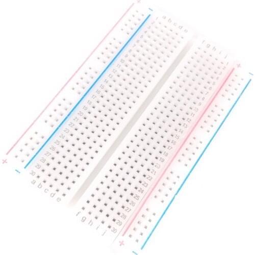 1pcs Quality mini bread board / breadboard 8.5CM x 5.5CM 400 holes Transparent/White DIY
