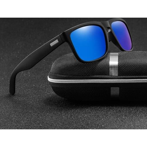 Men Sunglasses Polarized Flat Top Sunglasses 2020 Brand Designer Driving Sun glasses Male High Quality Rectangle Style oculos
