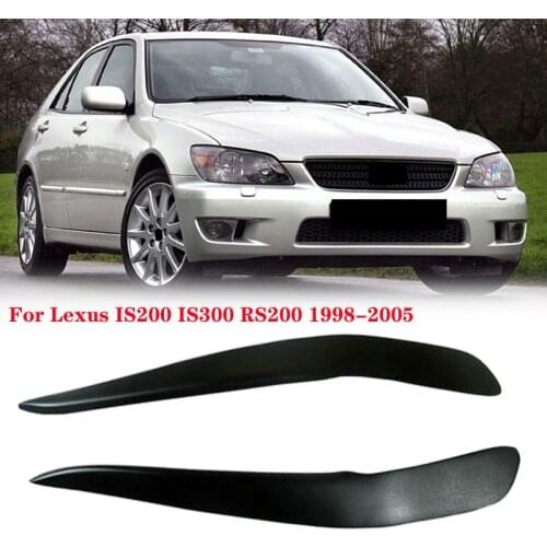 For Lexus IS200 IS300 RS200 Car Front Headlight Cover Eyebrows Eyelid Trim Decoration Stickers1998 1999 2000 2001 2002 ~ 2005