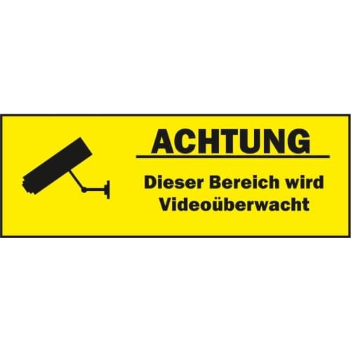 Sticker Video Surveillance Camera Warning Sticker Surveillance Camera