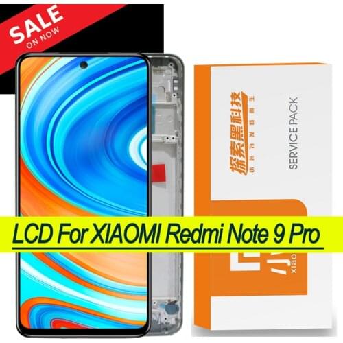 Original 6.67'' Display for Xiaomi Redmi Note 9 Pro LCD Touch Screen Digitizer Assembly for Redmi Note 9S Display Repair Parts