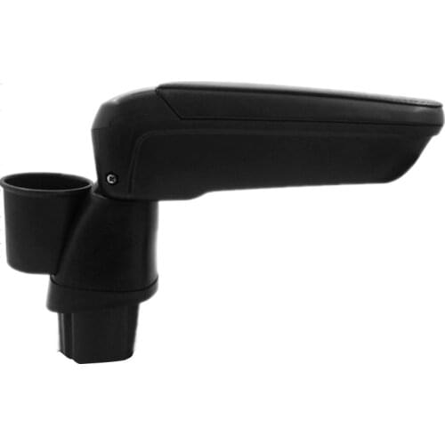 Leather PU Armrest Storage Box for Smart 453 Fortwo Forfour 2015-2018 with Cup Holder Locker Container Car Accessories