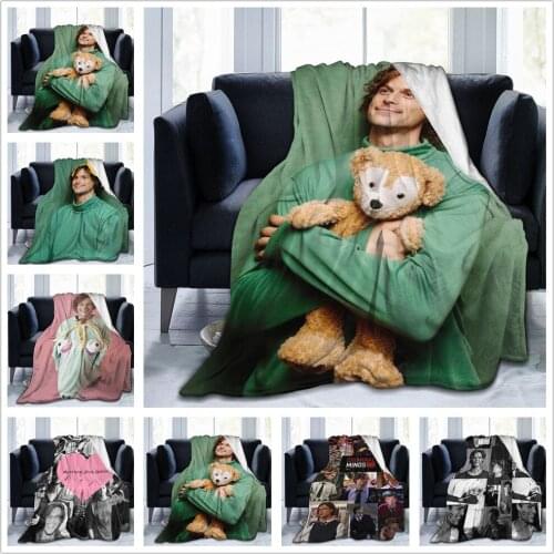 Matthew Gray Gubler Blanket Flannel Bed Throw Soft Cozy Bedspread Sofa Gift All Season Living Room/Bedroom/Office Warm Blanket