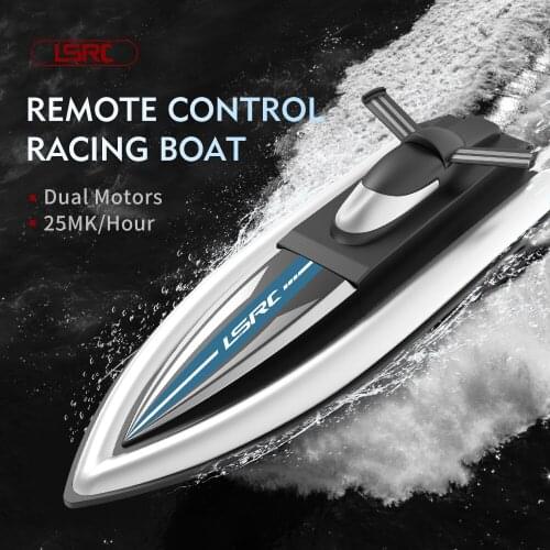 2.4G LSRC-B8 RC High Speed Racing Boat Waterproof Rechargeable Model Electric Radio Remote Control Speedboat Gifts Toys for boys