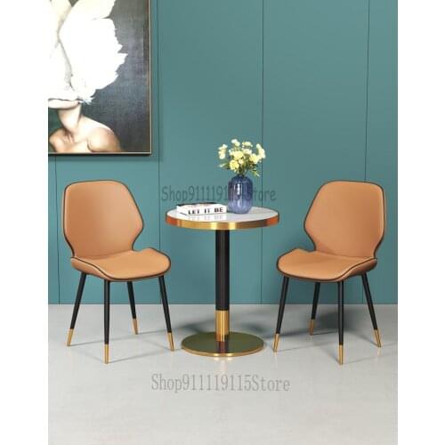 Light Luxury Dining Chair Home Nordic Restaurant Net Red Makeup Stool Back Modern Simple Iron Desk Butterfly Chair