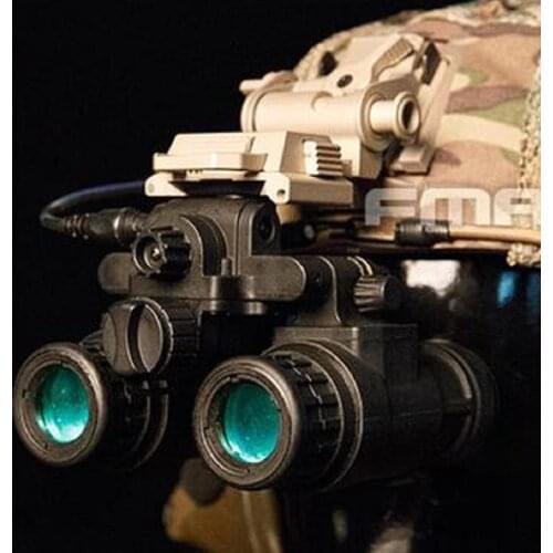 FMA TB1284 B-Type Tactical Helmet NVG AN-PVS31 Non-function Dummy Model - Just Have Light Function Version B ( Black )