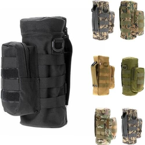 Outdoor Water Bottle Pouch Tactical Gear Kettle Waist Shoulder Bag for Army Universal Climbing Camping Hiking storage Bags