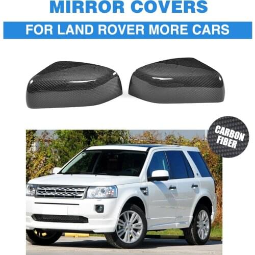 Carbon Fiber Replacement Type Side Mirror Covers Caps for Land Rover Freelander2 10-14 & range rover vouge & range sport