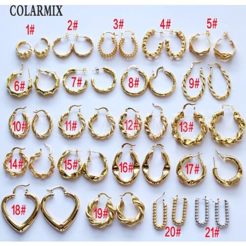 10 pairs Multi kinds Hoop earrings fashion dangle earrings for women jewelry ACCESSORIES you can choose same price to mix 51070