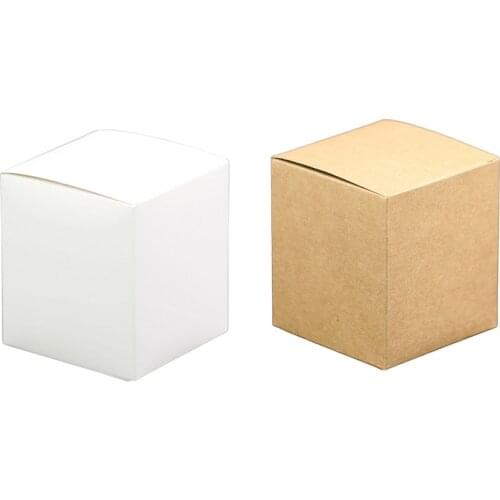 10 Pcs/lot Paper Wedding Candy Box vintage wedding decoration gifts Storage box for guests White brown Kraft