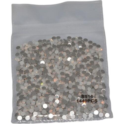 Super Glitter 1440pcs White Opal Glass Nail Rhinestones DIY Nail art decorations Manicure tools Accessories