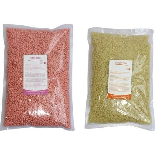 2Bags Hard Waxing Beans Body Hair Removals Bikini Depilatory No Strips 1000g