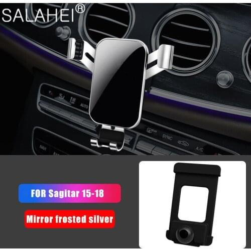 Car Mobile Phone Holder Cellphone GPS Air Vent Outlet Bracket Snap-type Navigation Stand For Volkswagen VW Sagitar 2015-2018