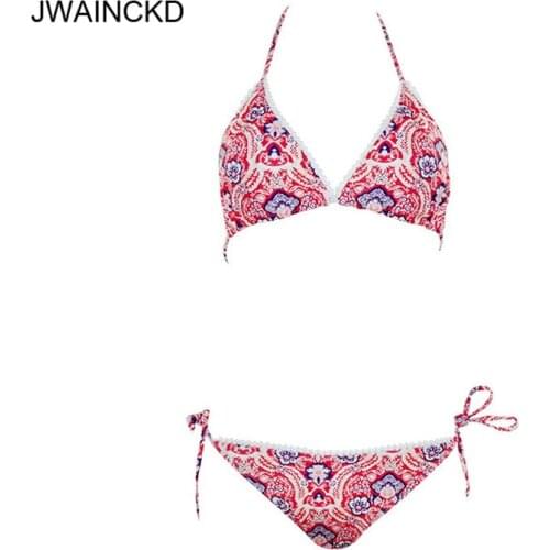 JWAINCKD Bikini 2019 Mujer Print Swimwear Women Sexy Push Up Bikinis Swimsuit Female Brazilian Biquini Beach Wear Swimming Suit