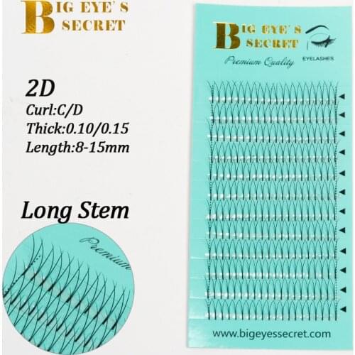 Big eyes secret 2D lashes Y lashes individual eyelashes 0.10/0.15 Mink Eyelash Extension Fake False Eyelashes premade fans