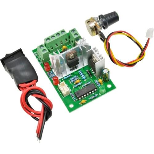 DC 6-30V 6A Motor Speed Controller Reversible PWM Control Forward/Reverse Switch Board 6V-30V Max 10A Module 12V 24V