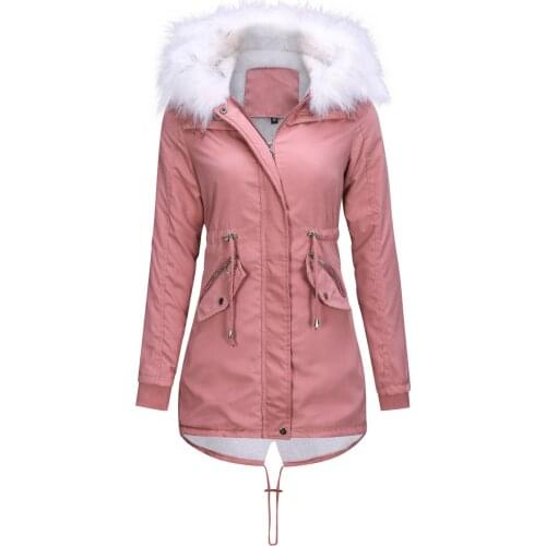Long Coats Womens Winter Inner Fleece Hiking Jackets Outdoor Trekking Warm Parka Camping Skiing Chaquetas Hombre Pink/White