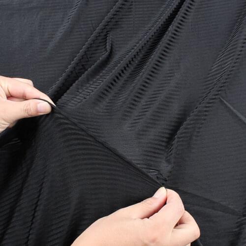 White/black Stripes high elastic stretch spandex fabric for underwear jersey 150cm wide by yard