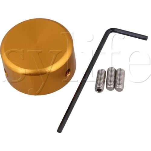Guitar Effects Parts Stomp Switch Pedal Box Foot Metal Golden Knob