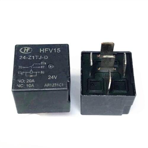 HOT NEW 24V CAR relay HFV15 24 Z1TJ D HFV15-24-Z1TJ-D HFV15 24-Z1TJ-D HFV1524Z1TJD 24VDC DC24V 24V 20A 5PIN