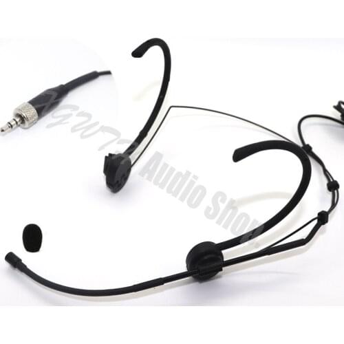 Cardioid Headset Condenser Microphone For Sennheiser Wireless Body-Pack Transmitter Head Wearing Mic 3.5mm Screw Locking Plug
