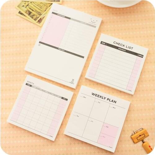 Mini Weekly Monthly Work Plan Book Filofax Notebook For Children To Learn Stationery Gifts