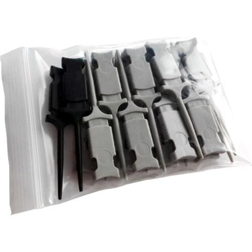 Mini Test Hook Oscilloscope Test 18 Pcs Mini Grabber SMD IC Test Hook Clip Jumper Probe Logic Analyzer Measurement Tool HT321